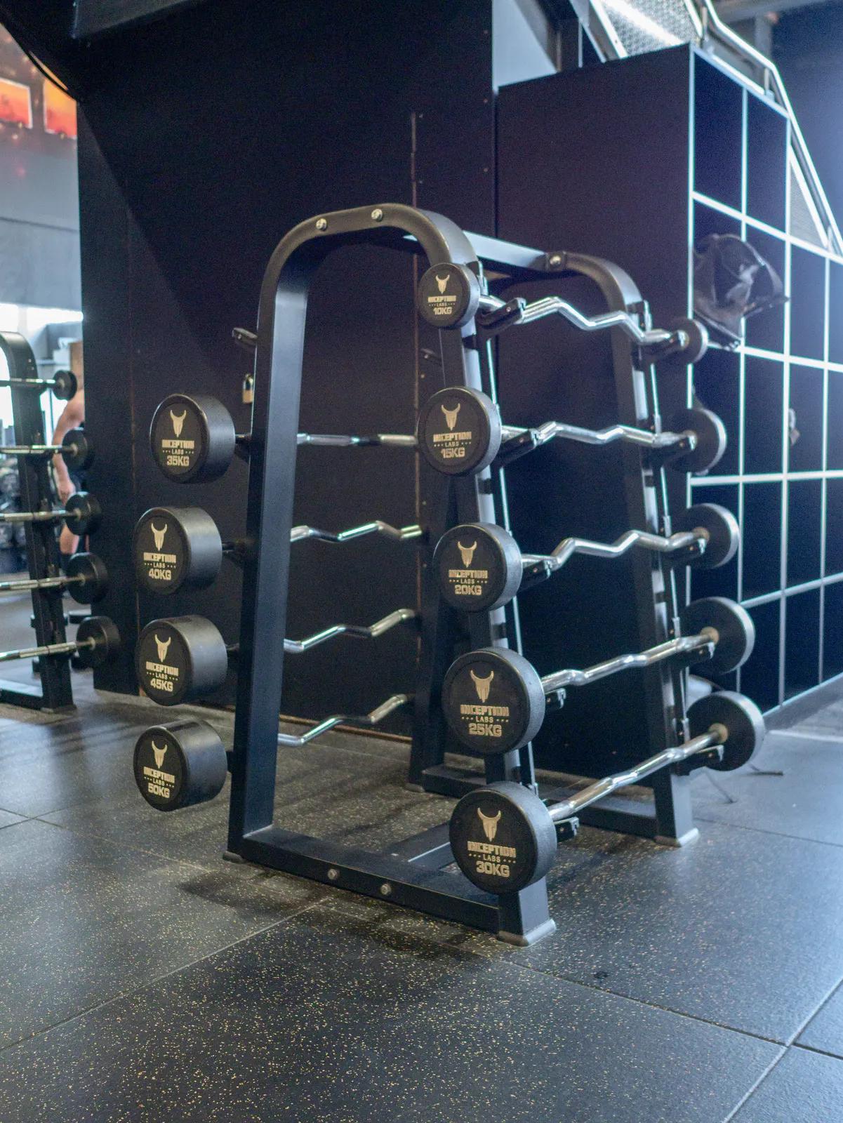 Ezy Curl Barbells at Inception Gym Christchurch
