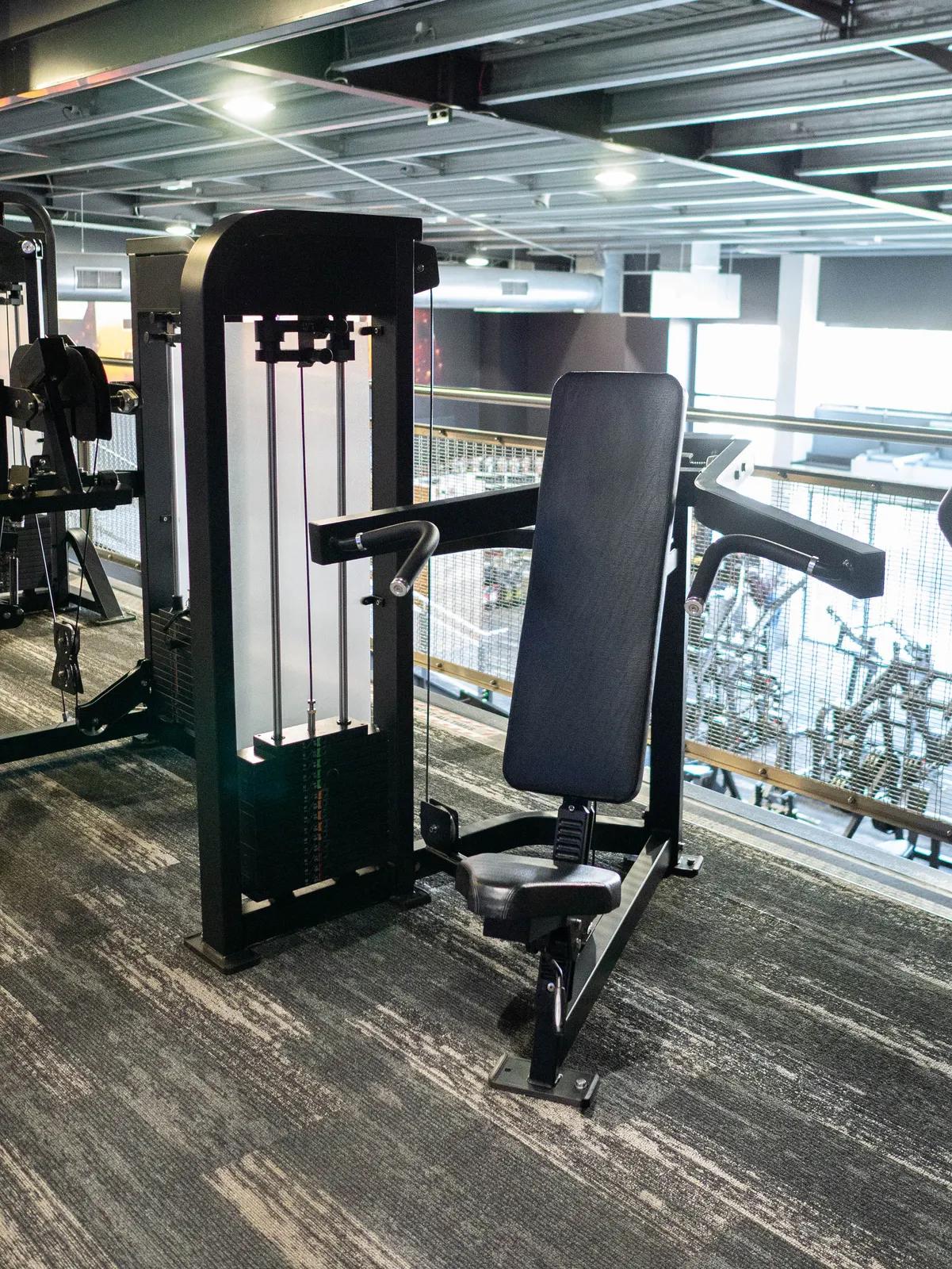 Pin Loaded Shoulder Press Machine at Inception Gym Christchurch