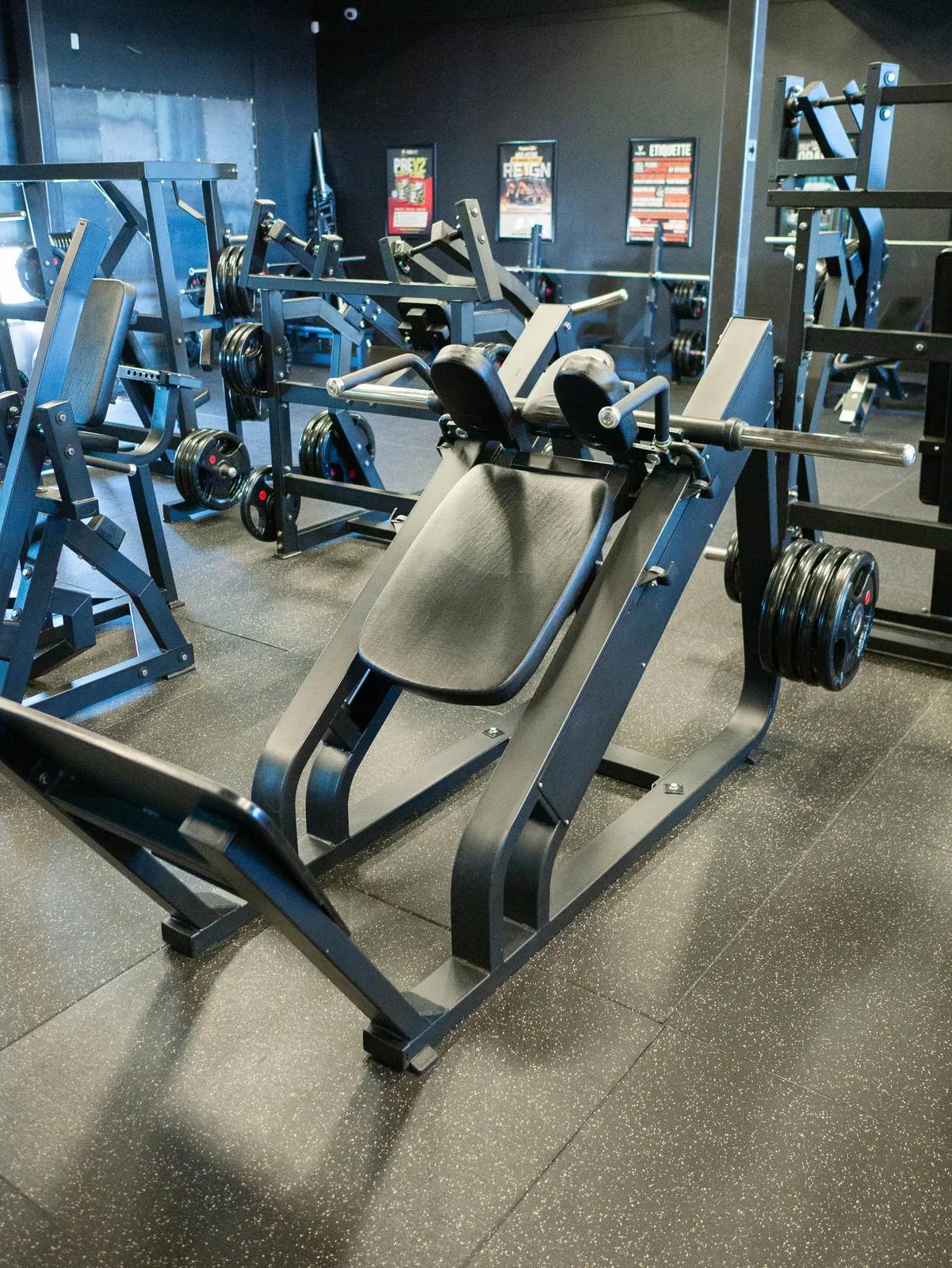 Plate-Loaded Hack Squat at Inception Gym Christchurch