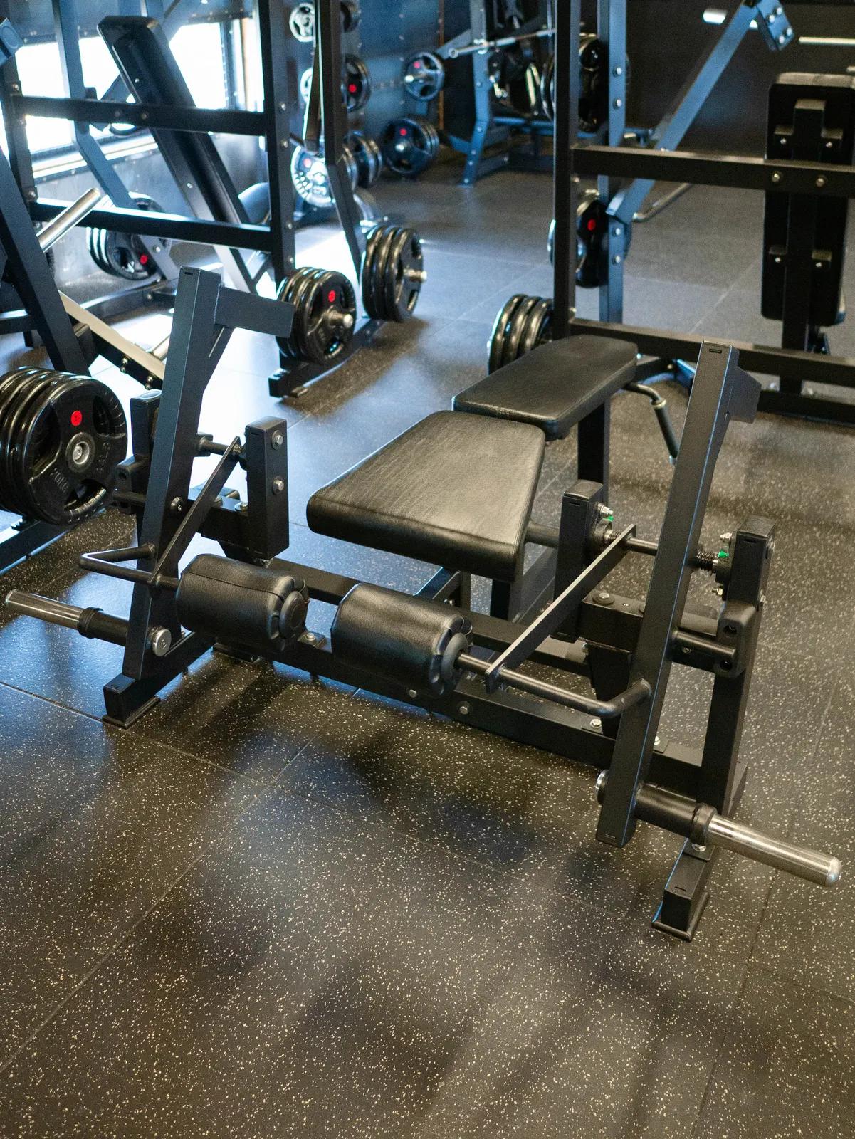 Plate-Loaded Lying Hamstring Curl at Inception Gym Christchurch