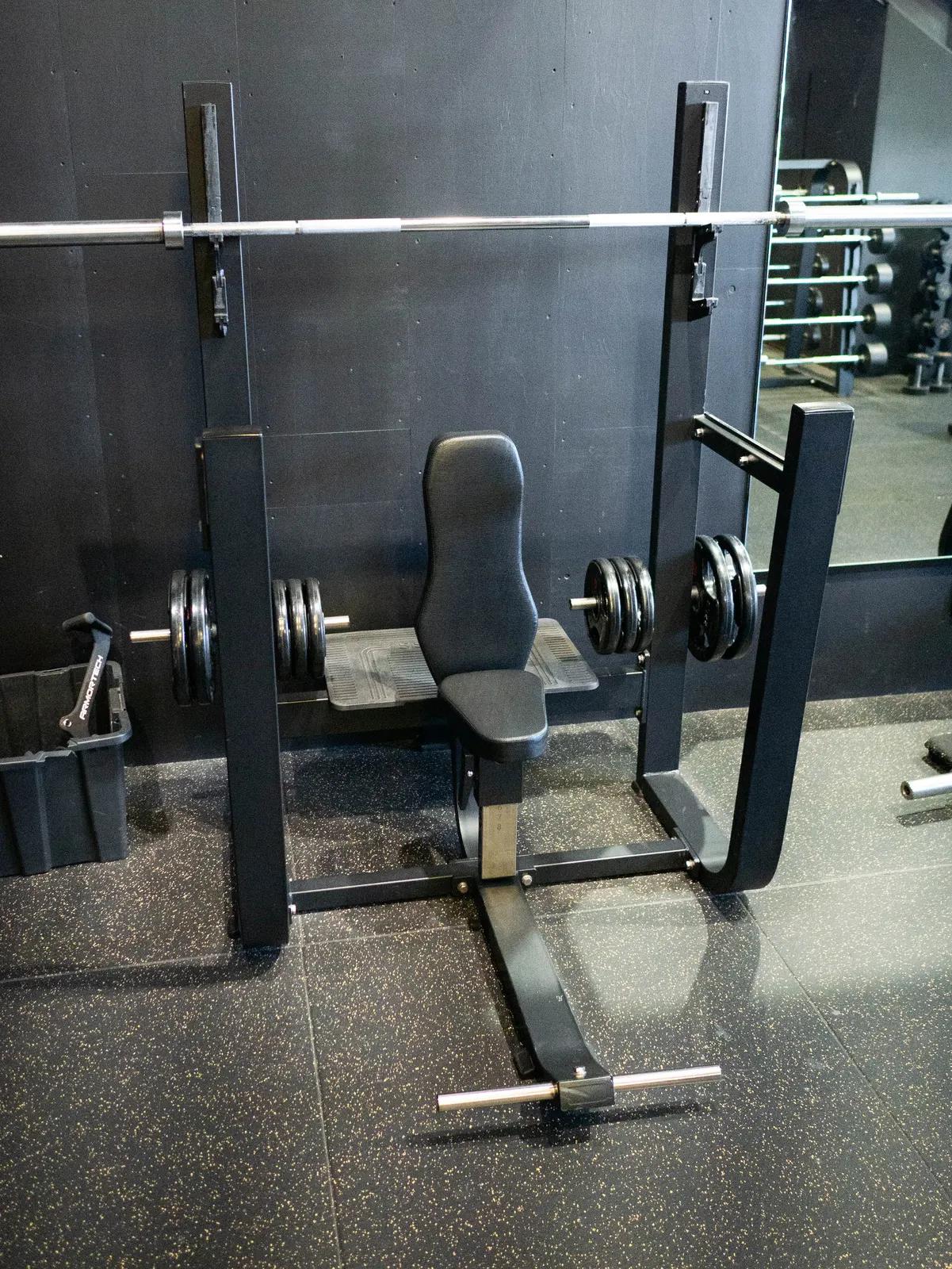 Plate Loaded Machine Barbell Press at Inception Gym Christchurch