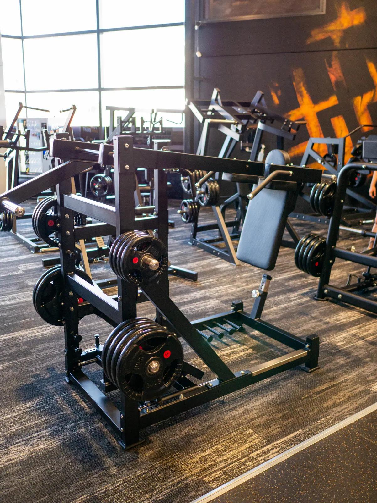 Plate-Loaded Pendulum Squat at Inception Gym Christchurch