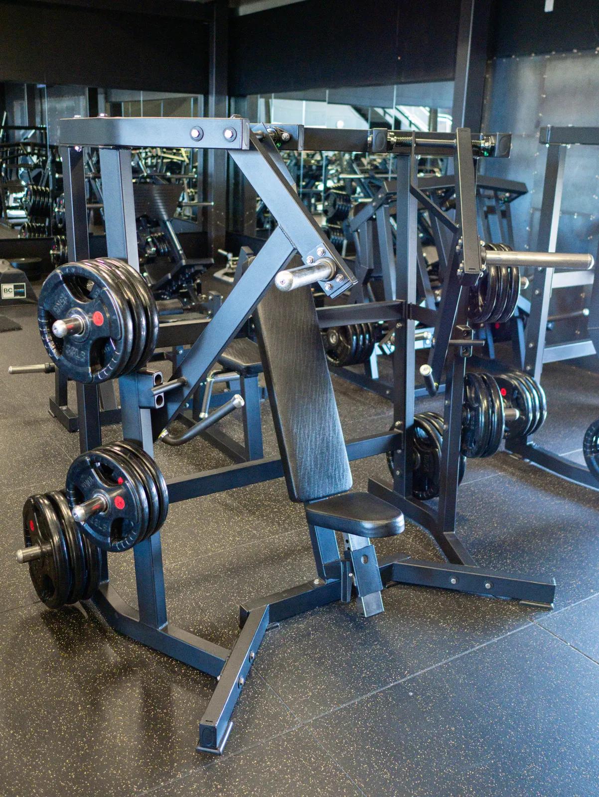Plate Loaded Seated Converging Chest Press at Inception Gym Christchurch